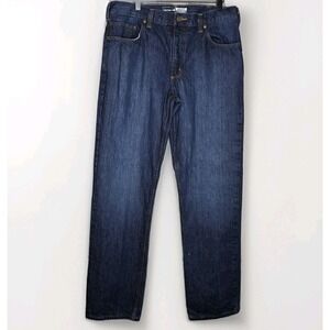 Men's Carhartt Relaxed Fit 5 Pocket Jean Straight 35x34 Medium Wash Denim Pants